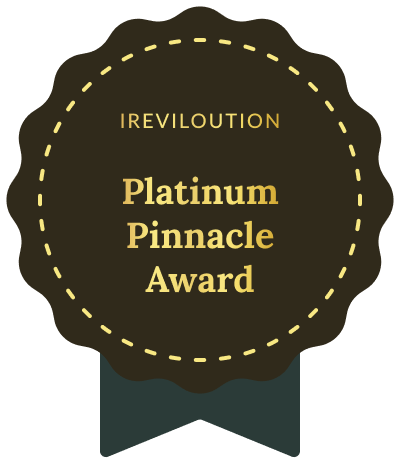 Ireviloution Platinum Pinnacle Award